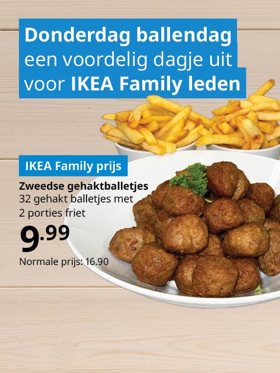 Donderdag ballendag een voordeling dagje uit voor IKEA Family leden
