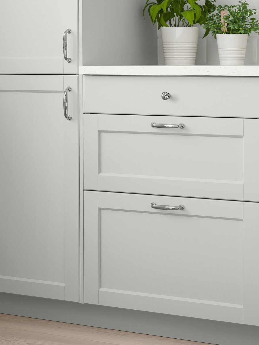 Cocina rústica LERHYTTAN en gris claro - IKEA