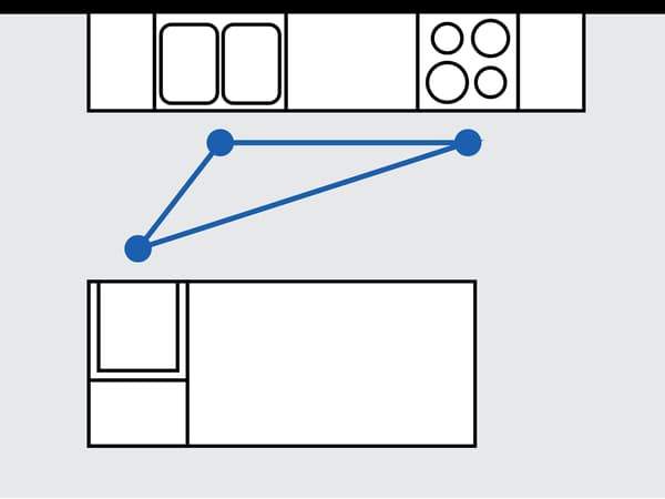 Double-sided kitchen with bar