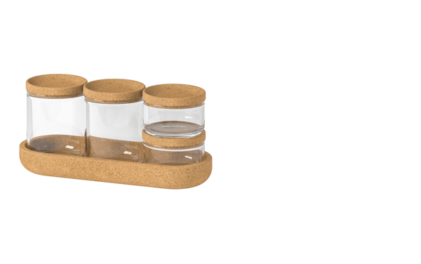 DOza s víkem, sada 5 ks