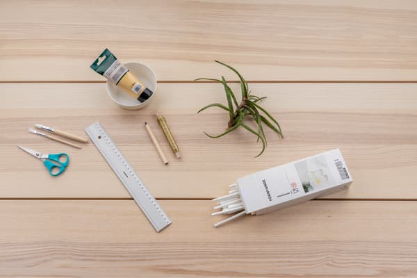 Draufsicht Materialübersicht.