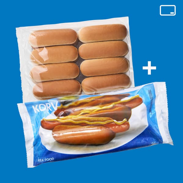Due confezioni di PANINI PER HOT DOG e Hot dog KORV