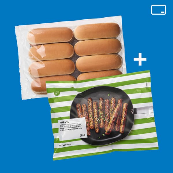 Due confezioni di PANINI PER HOT DOG e Hot dog vegetariani REFRÄNG