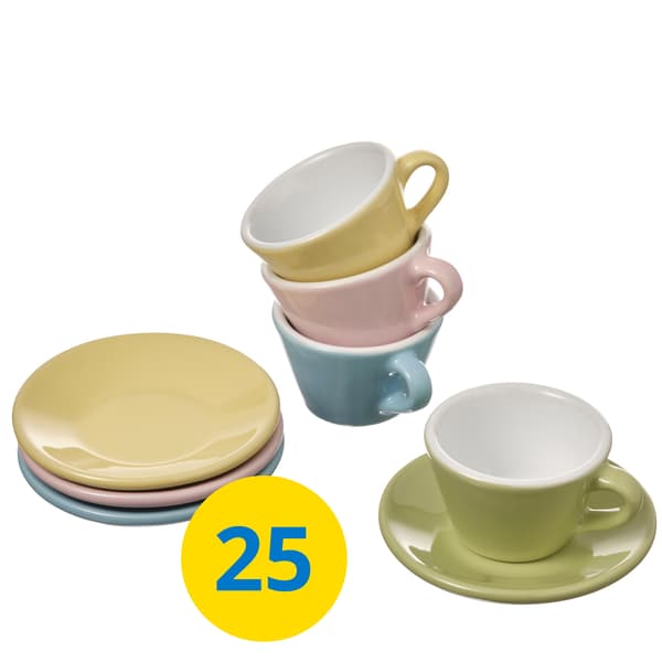 DUKTIG 8-piece cup/saucer.
