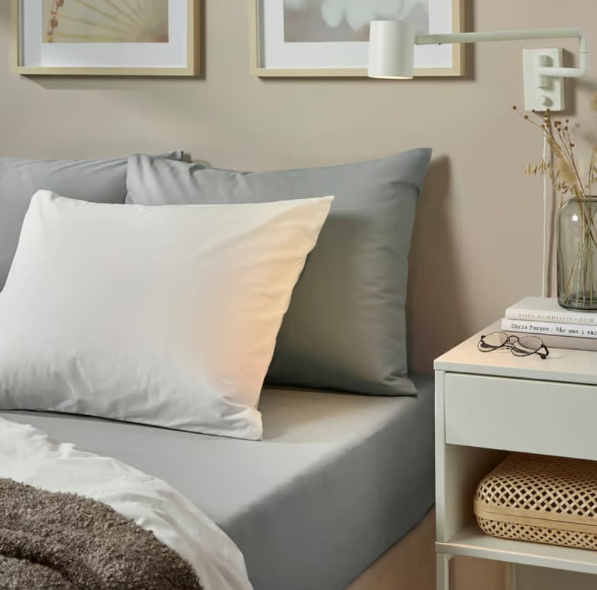 DVALA
Gumis lepedő, világosszürke, 180x200 cm