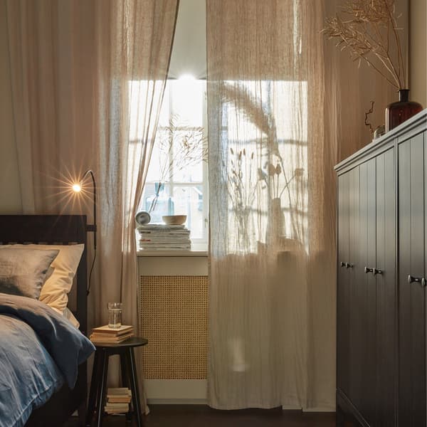 DYTÅG curtains in beige.
