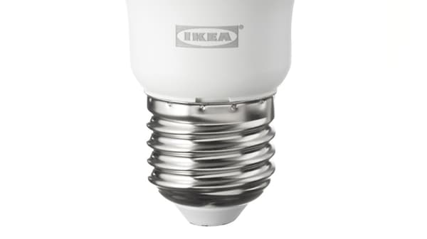 E27 bulb with IKEA logo