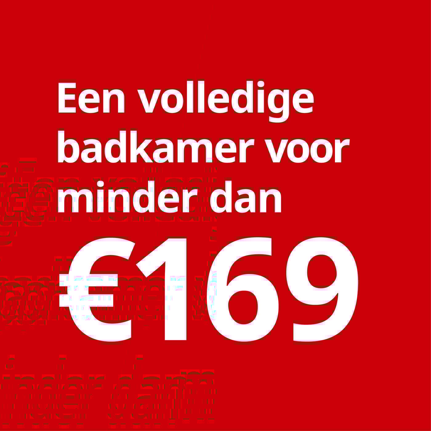 Een volledige badkamer voor minder dan €169