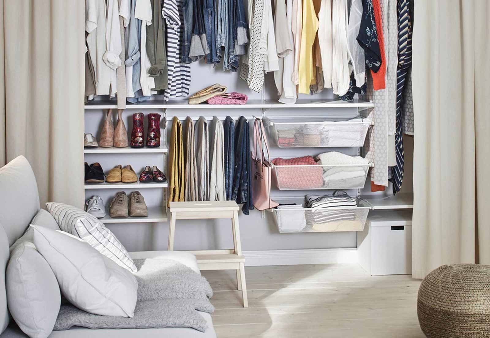 Una cabina armadio ben organizzata - IKEA Italia