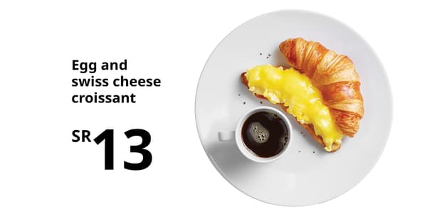 Egg and cheese croissant