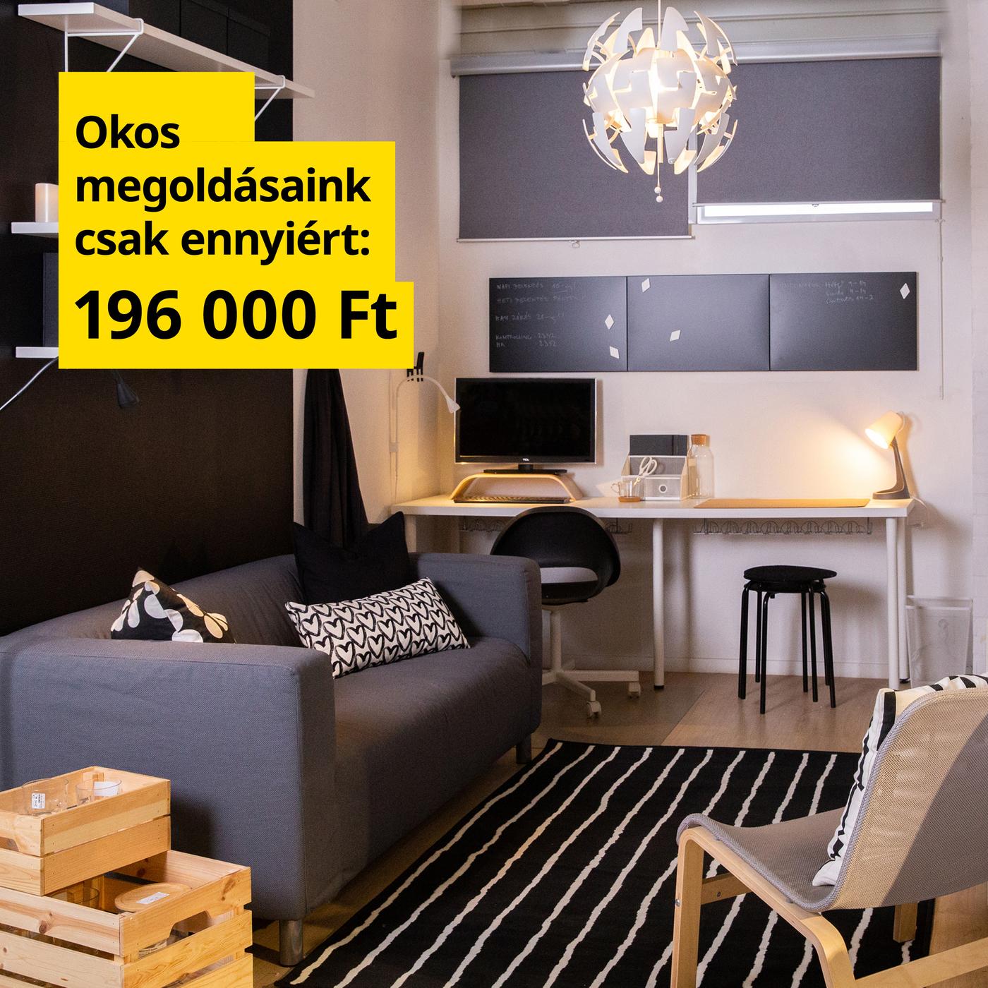 Egy fordulattal a nappaliból a dolgozószobába.