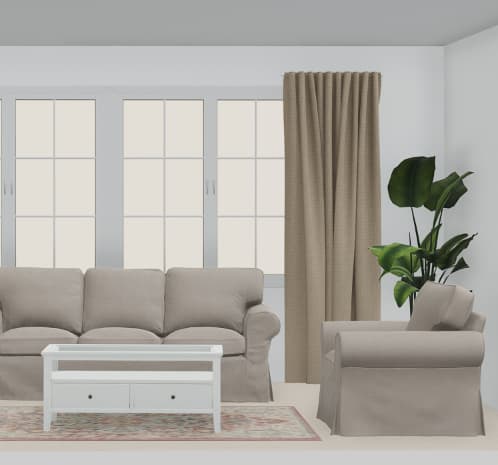 Ein Ausschnitt aus dem IKEA 3D Planer für ein Wohnzimmer. 
