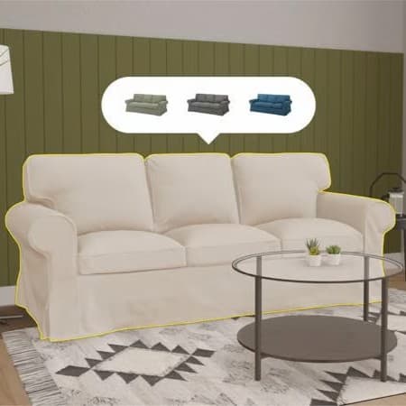 Ein EKTORP Sofa in einem 3D Raumplaner
