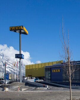 Ein Foto vom IKEA Einrichtungshaus Innsbruck