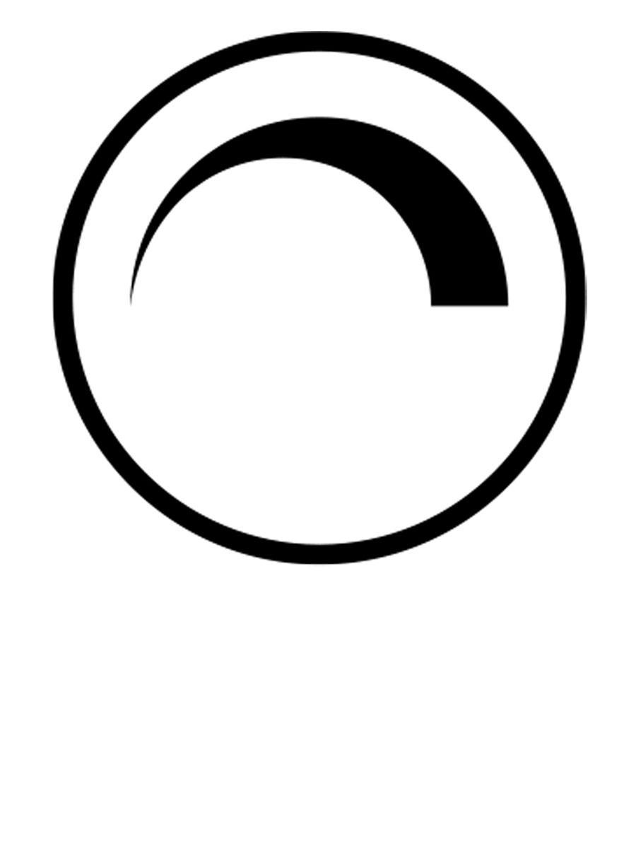 Eine schwarze Kreiskontur und darin ein zunehmender Balken symbolisiert, dass das Produkt dimmbar ist.