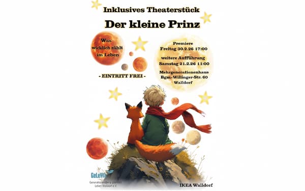 Einladung kleiner Prinz Poster