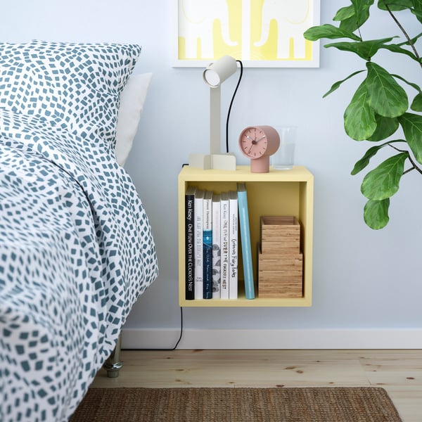 EKET
Vægmonteret reol, lysegul, 35x25x35 cm