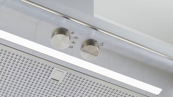 elszívó LED-világítással és két vezérlőgombbal