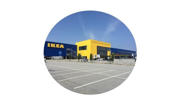 En bild över ett IKEA varuhus. 