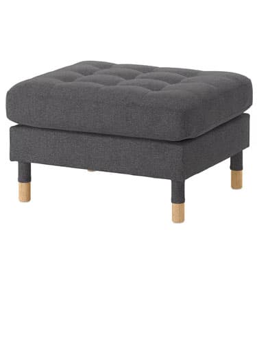 En grå LANDSKRONA puf.