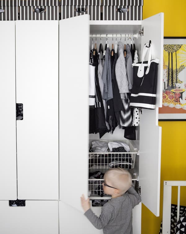 Encourage your children to get involved with storage solutions within their reach.