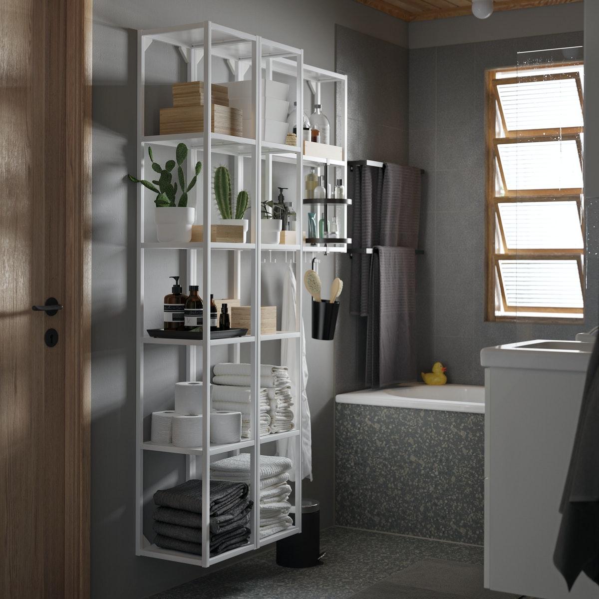 ENHET Badezimmerregal in weiß