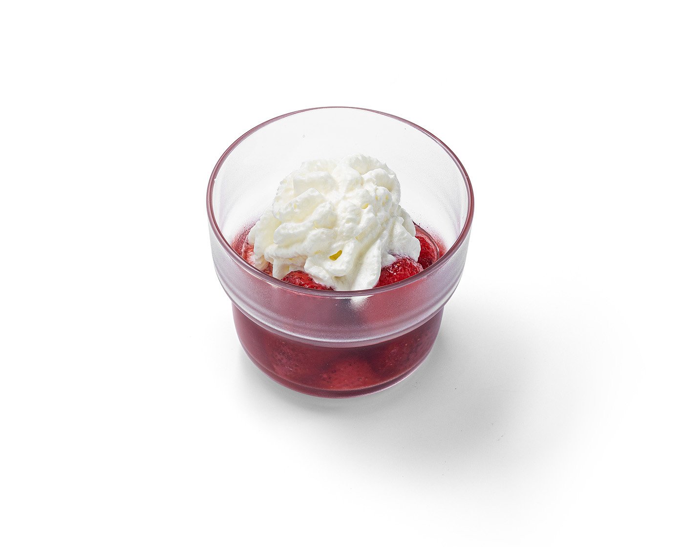 Eper tejszínhabbal OLIVTRAST pohárban