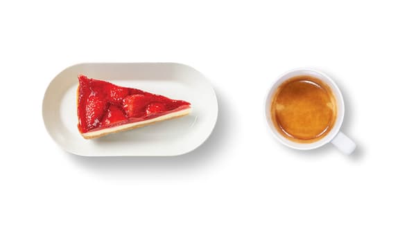 Epres sajttorta és espresso