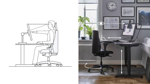 Ergonomics of an office chair
