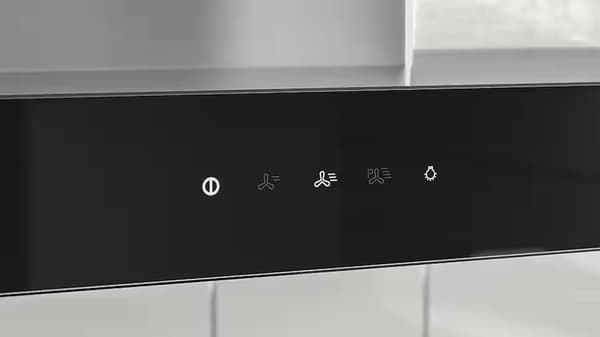 érintőképernyős vezérlőpanel fekete üvegburkolaton