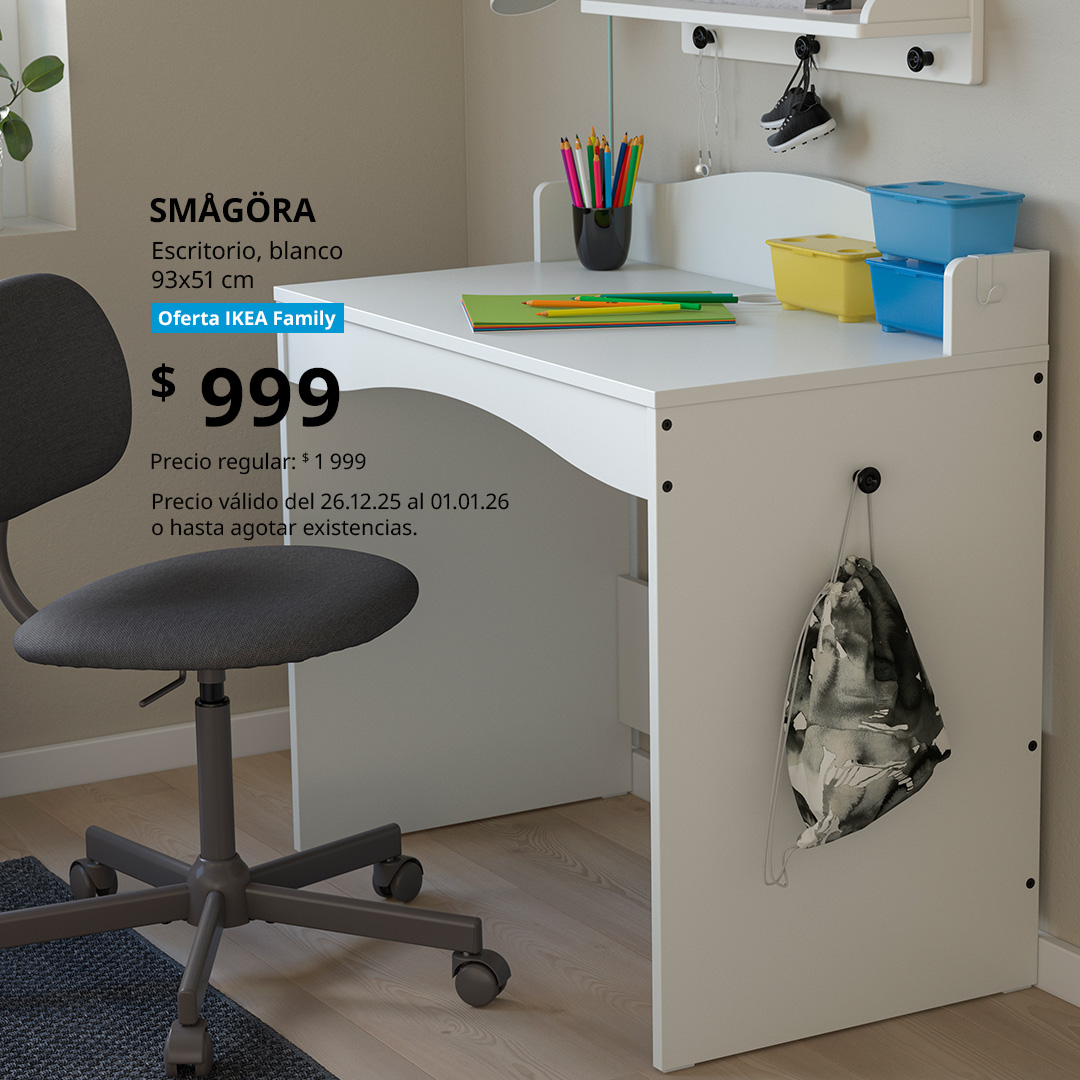 Escritorio blanco para niños SMÅGÖRA
