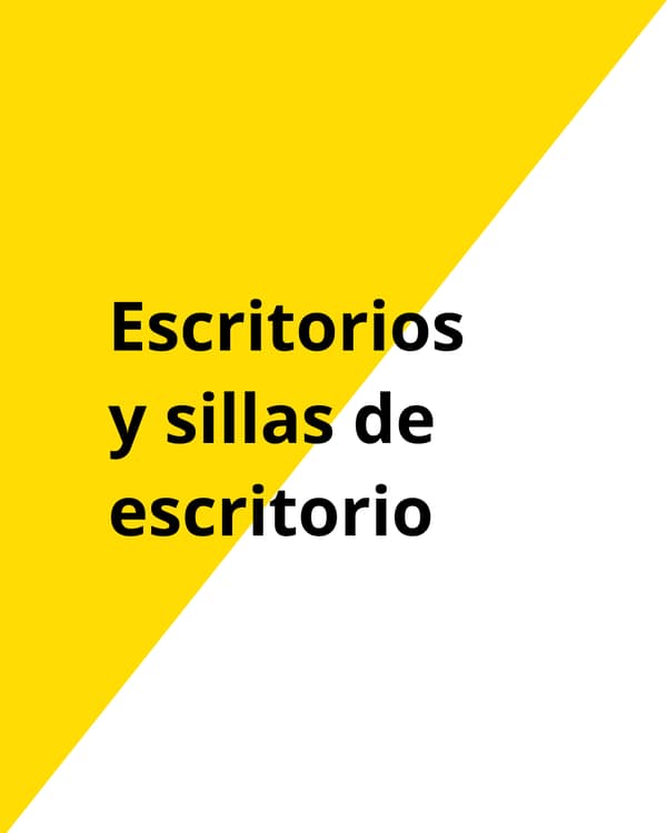 Escritorios y sillas de escritorio