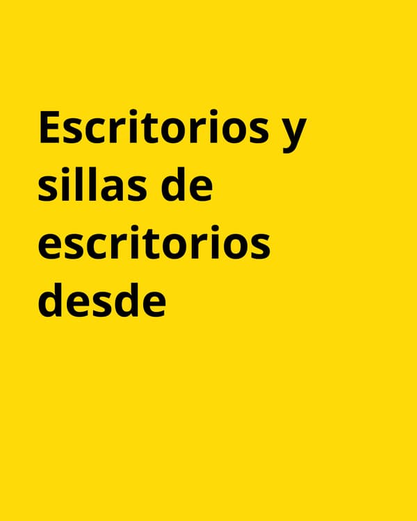 Escritorios y sillas de escritorios desde