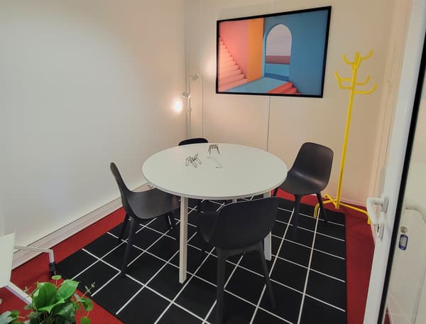 Espace de coworking fermé
