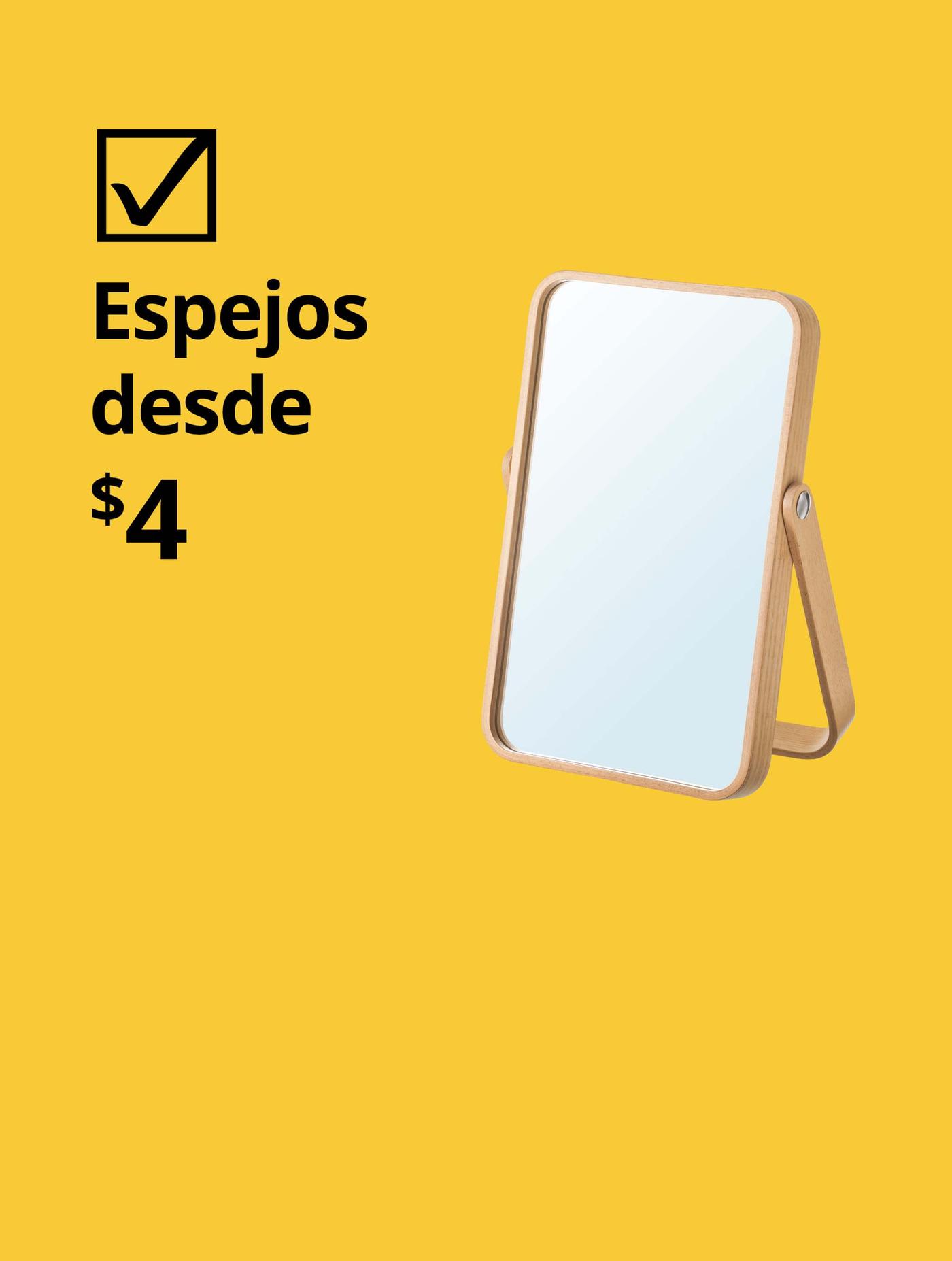 Espejos desde $4