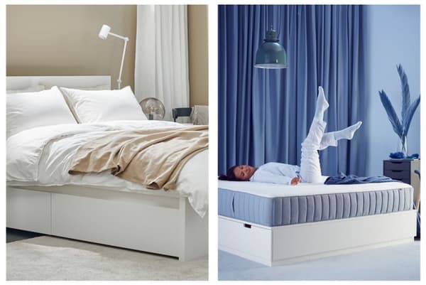 Estrutura de cama MALM | PVP: 169€ | 299.315.96
Colchão molas ensacadas VALEVÅG | PVP: 299€ | 404.506.80