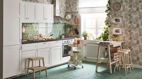 Kok Savedal Koksserie I Vit Med Traditionell Stil Ikea