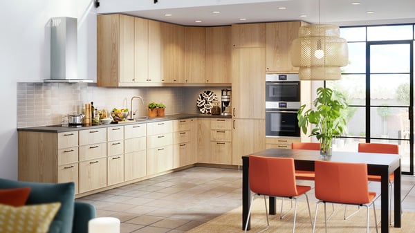 Kok Ekestad Ek Koksserie I Ljus Ek I Modern Stil Ikea