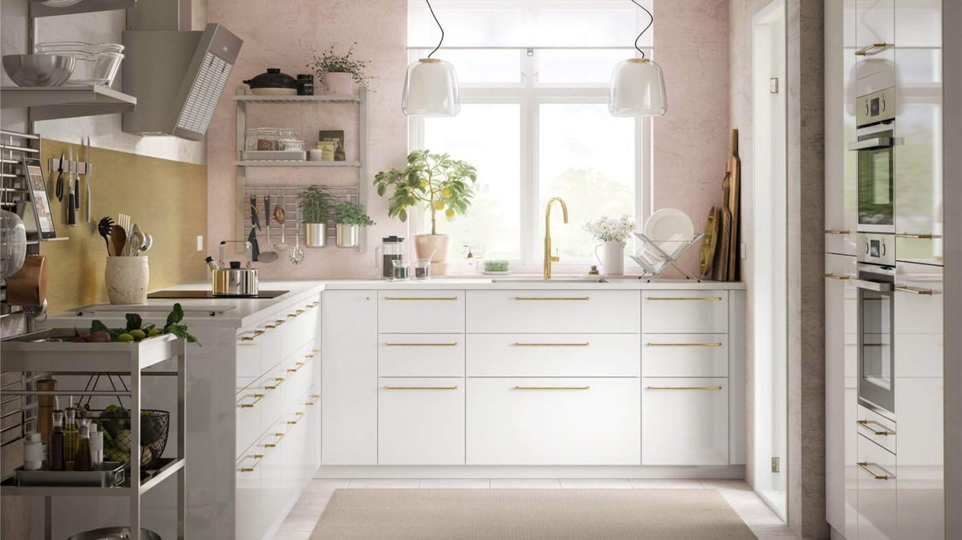 Kok Ringhult Hogglans Vit Koksserie Modern Stil Ikea