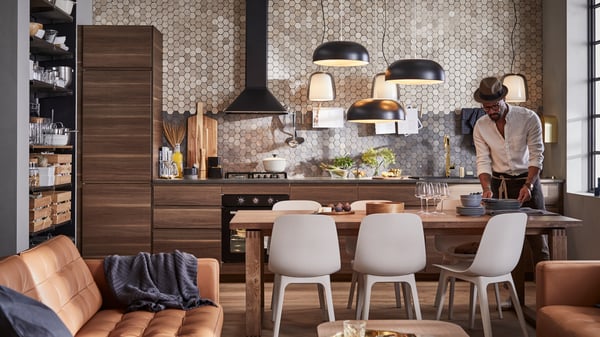 Kok Voxtorp Valnotsmonstrad Modern Koksserie Ikea