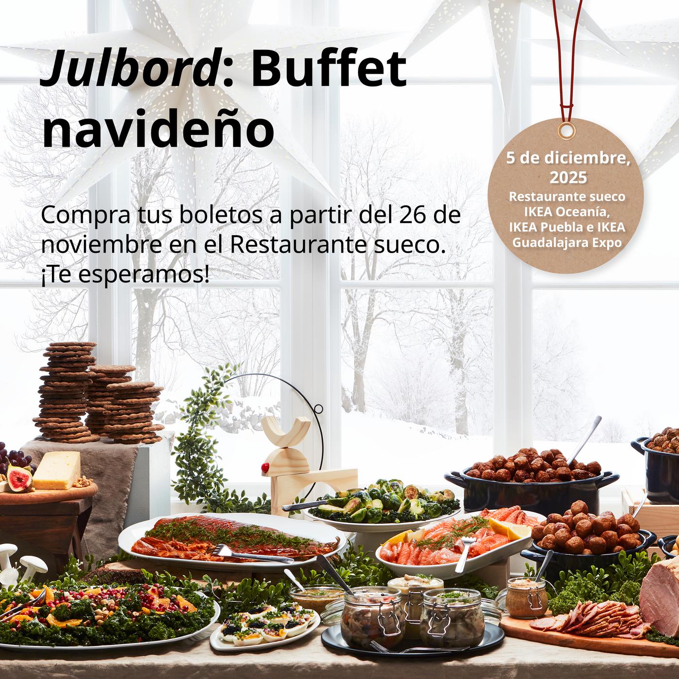 Evento Buffet Navideño Restaurante sueco