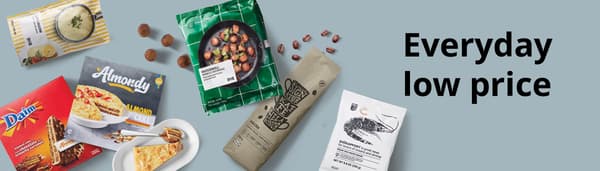 Every day low price in sweedish food market 