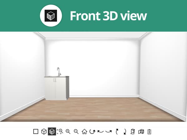 Example of Front 3D view screen 