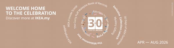 Exciting activities for IKEA Malaysia's 30th anniversary