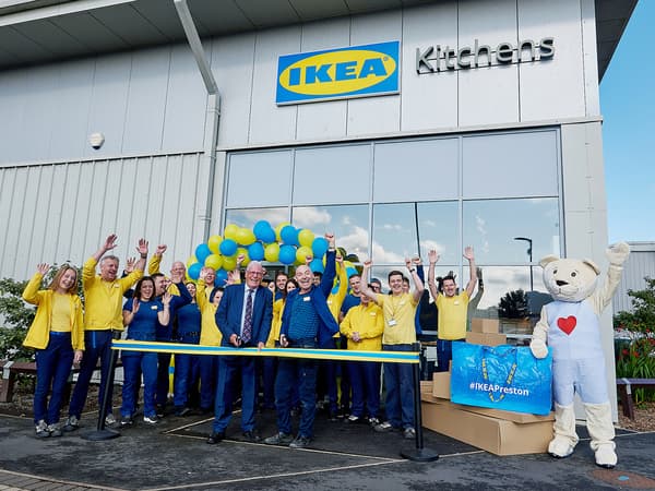 Executive Member for Development and former Preston Mayor David Borrow opens IKEA Preston.