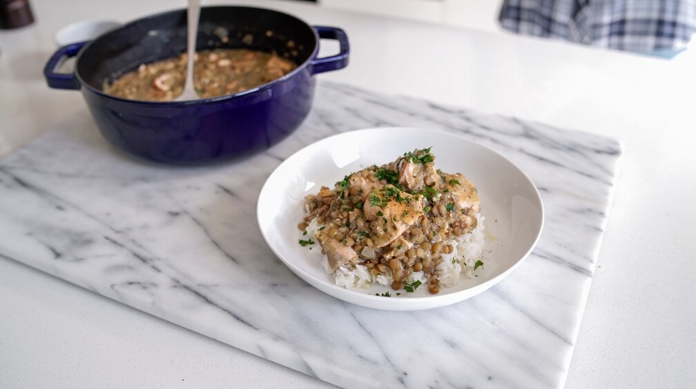 Cook with IKEA Fried salmon with lentil IKEA