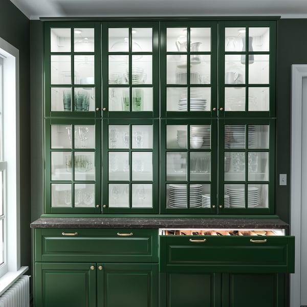 A green and fresh BODBYN kitchen - IKEA