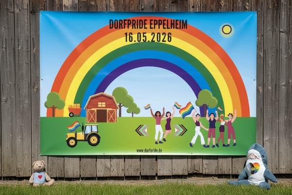 FABLER Björn Bär und Hai mit Dorfrpide Plakat