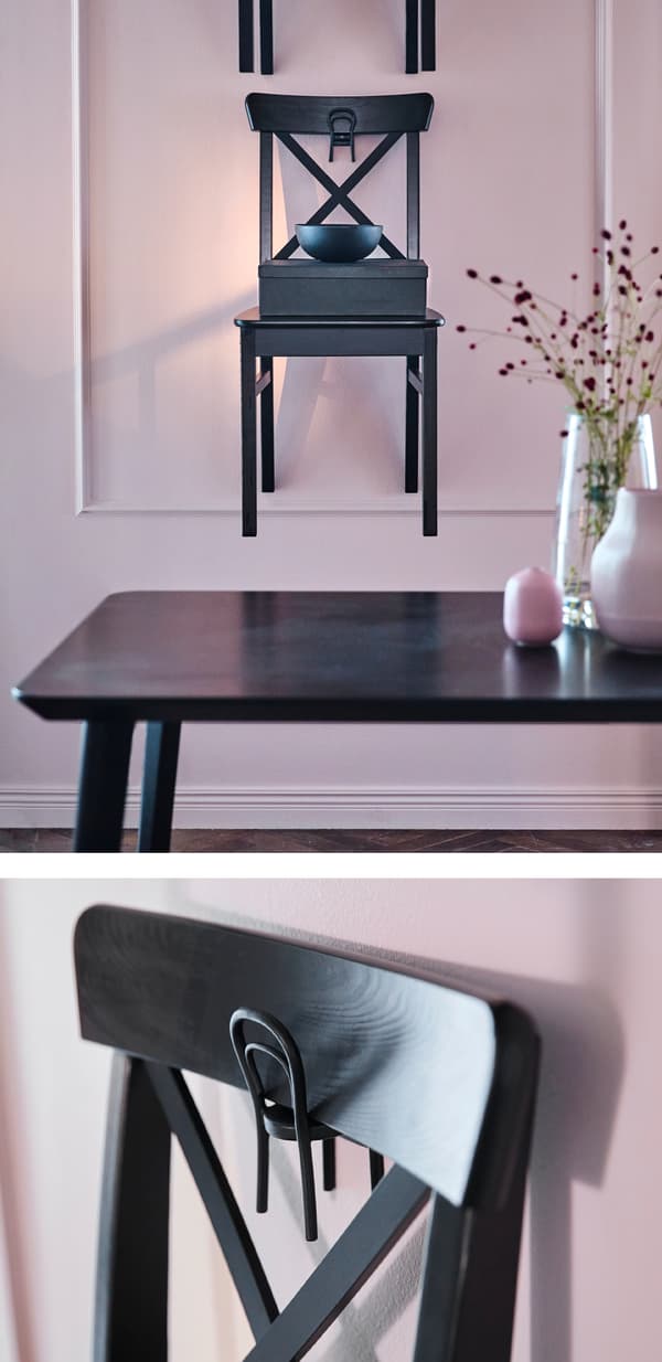 Fai un regalo al tuo soggiorno prima delle feste! IKEA ti offre mobili moderni come la sedia IDOLF. Con il 23% di legno in meno, abbiamo ridotto il peso di un chilo, senza compromettere la robustezza e la comodità.