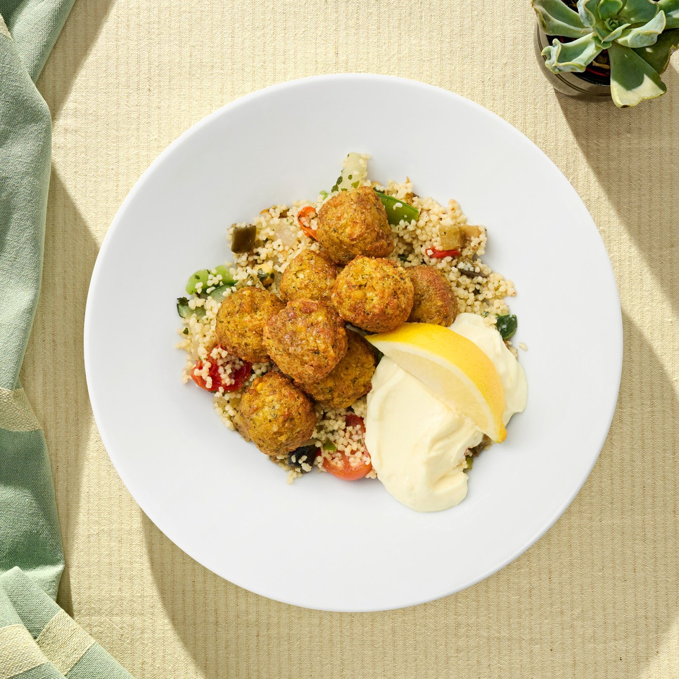 Falafel (8 db) kuszkusszal